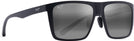 Rectangle Matte Black/Neutral Grey Maui Jim Honokalani 455 View #1