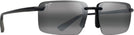 Rectangle Matte Black/Natural Grey Lenses Maui Jim Laulima 626 View #1