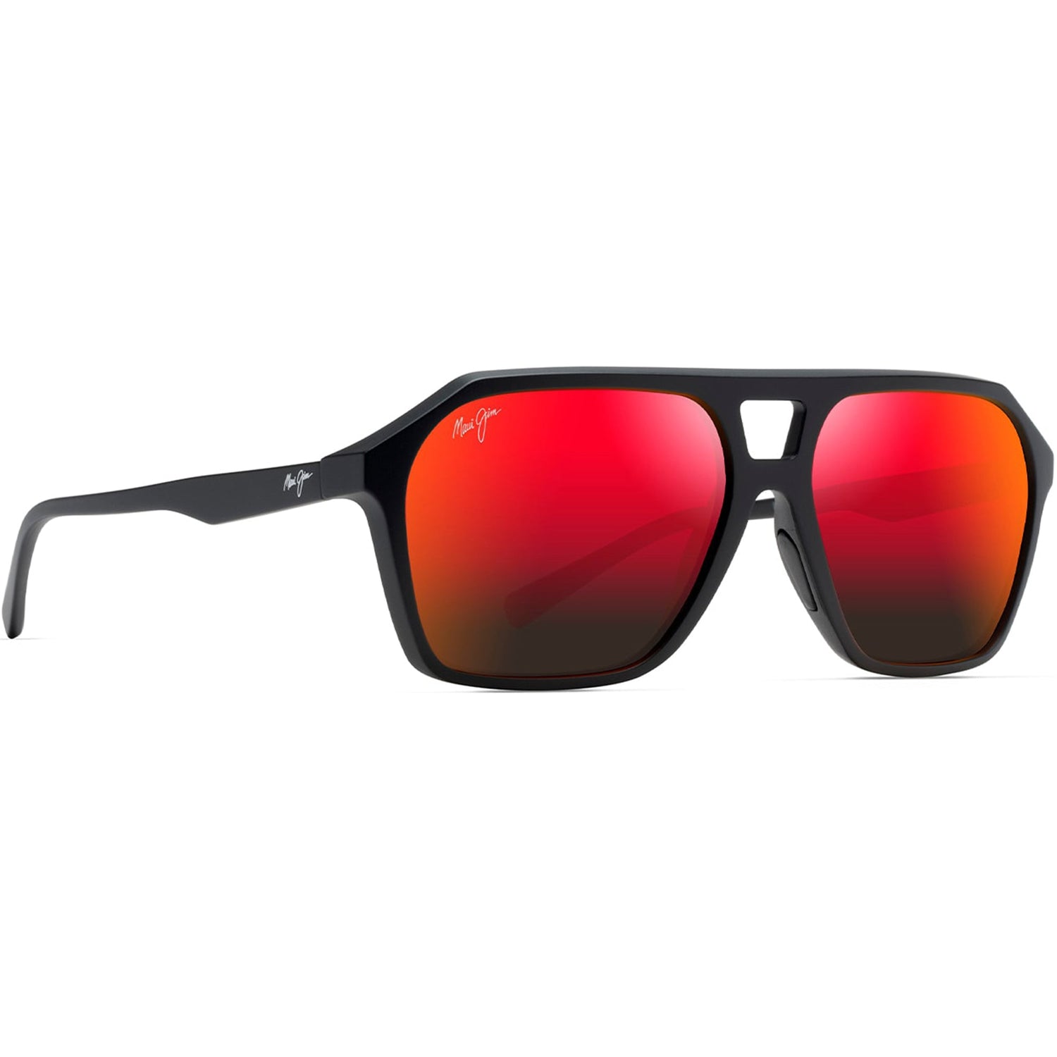 HAWAII 5C　Redオーバープリント Wedges 880 Polarized Aviator Sunglasses by Maui Jim