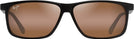 Rectangle Matte Brown/HCL Bronze Lens Maui Jim Pulama 618 View #2