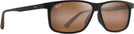 Rectangle Matte Brown/HCL Bronze Lens Maui Jim Pulama 618 View #1