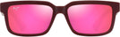 Rectangle Burgundy/Maui Sunrise Lenses Maui Jim Hiapo Asian Fit 655 View #2