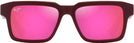 Square Matte Burgundy/Maui Ui Sunrise Lenses Maui Jim Kahiko 635 View #2