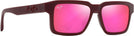 Square Matte Burgundy/Maui Ui Sunrise Lenses Maui Jim Kahiko 635 View #1