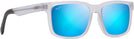 Square Matte Crystal / Blue Hawaii Maui Jim Stone Shack 862 View #1