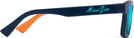 Square Matte Blue/Blue Hawaii Lenses Maui Jim Kahiko 635 View #3