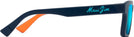 Square Matte Blue/Blue Hawaii Lenses Maui Jim Kahiko 635 View #3
