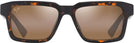 Square Dark Havana/HCL Bronze Lenses Maui Jim Kahiko 635 View #2