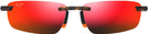 Rectangle Dark Havana/Hawaii Lava Lenses Maui Jim ‘Ilikou 630 View #2