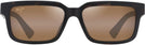 Rectangle Dark Havana/HCL Bronze Lens Maui Jim Hiapo Asian Fit 655 View #2