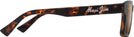 Square Dark Havana/HCL Bronze Lenses Maui Jim Kahiko 635 View #3