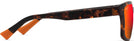 Rectangle Dark Havana/Hawaii Lava Lenses Maui Jim Lehiwa Asian Fit 648 View #3