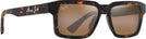 Square Dark Havana/HCL Bronze Lenses Maui Jim Kahiko 635 View #1