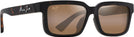 Rectangle Dark Havana/HCL Bronze Lens Maui Jim Hiapo Asian Fit 655 View #1