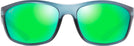 Oval Matte Teal With Aquamarine Rubber/Maui Green Maui Jim Nuu Landing 869 View #2