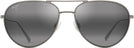 Aviator Matte Titanium/Grey Lens Maui Jim Walaka 885 View #2