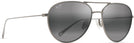 Aviator Matte Titanium/Grey Lens Maui Jim Walaka 885 View #1