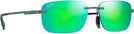 Rectangle Green Matte/Maui Green Mirror Maui Jim Lanakila 624 View #1