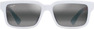Rectangle White/Neutral Grey Maui Jim Hiapo Asian Fit 655 View #2