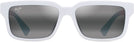 Rectangle White/Neutral Grey Maui Jim Hiapo Asian Fit 655 View #2