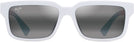 Rectangle White/Neutral Grey Maui Jim Hiapo Asian Fit 655 View #2