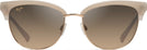 Oval,Cat Eye Milky Almond Gold w/HCL Bronze Lens Maui Jim Lokelani 825 View #2