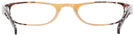 Oval Brown Fusion Contempo Single Vision Half Frame View #4