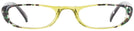Oval Green Fusion Contempo Single Vision Half Frame View #2