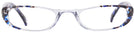 Oval Blue Fusion Contempo Single Vision Half Frame View #2