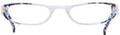 Oval Blue Fusion Contempo Single Vision Half Frame View #4