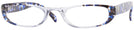 Oval Blue Fusion Contempo Single Vision Half Frame View #1