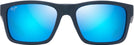 Rectangle Navy With Light Blue/Blue Hawaii Maui Jim The Flats 897 View #2