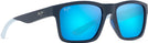 Rectangle Navy With Light Blue/Blue Hawaii Maui Jim The Flats 897 View #1