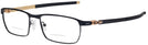 Rectangle Satin Black/ Gold Oakley OX3184 Tincup Bifocal w/ FREE NON-GLARE View #1