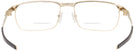 Rectangle Satin Light Gold Oakley OX3184 Tincup Bifocal w/ FREE NON-GLARE View #4
