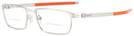 Rectangle Matte Silver Oakley OX3184 Tincup Bifocal w/ FREE NON-GLARE View #1