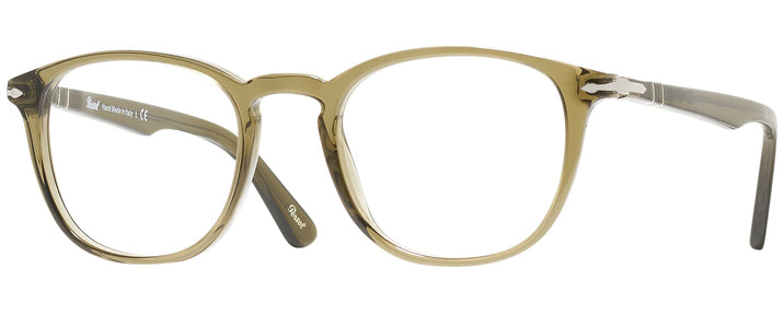 Round Trans Olive Green Persol 3143VL Single Vision Full Frame w/ FREE NON-GLARE View #1