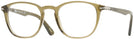 Round Trans Olive Green Persol 3143VL Single Vision Full Frame w/ FREE NON-GLARE View #1