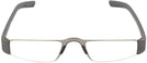Rectangle Silver/Gunmetal Porsche 8801 Single Vision Half Frame View #2