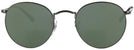 Round Matte Gunmetal Ray-Ban 3447V Progressive Reading Sunglasses View #2