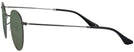 Round Matte Gunmetal Ray-Ban 3447V Bifocal Reading Sunglasses View #3