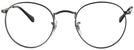 Round Matte Gunmetal Ray-Ban 3447V Progressive No-Lines View #2