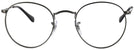 Round Matte Gunmetal Ray-Ban 3447V Single Vision Full Frame View #2