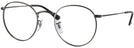 Round Matte Gunmetal Ray-Ban 3447V Single Vision Full Frame View #1