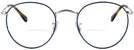 Round Silver On Top Blue Ray-Ban 3447V Bifocal View #2