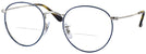 Round Silver On Top Blue Ray-Ban 3447V Bifocal View #1