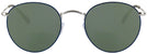 Round Silver On Top Blue Ray-Ban 3447V Progressive Reading Sunglasses View #2