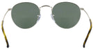 Round Silver On Top Blue Ray-Ban 3447V Progressive Reading Sunglasses View #4
