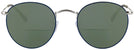 Round Silver On Top Blue Ray-Ban 3447V Bifocal Reading Sunglasses View #2