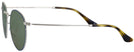 Round Silver On Top Blue Ray-Ban 3447V Bifocal Reading Sunglasses View #3